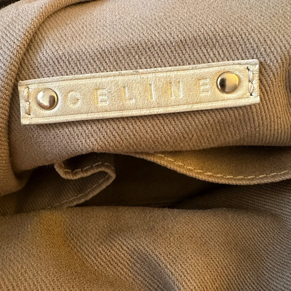 Celine Pink Denim Macadam Shoulder bag with Certificate of Authenticity - Picture 7 of 10